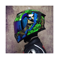 DOT Approved Safety Motorcycle Helmets Full Face Dual Lens Racing Helmet - M, 3