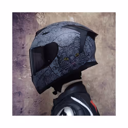 DOT Approved Safety Motorcycle Helmets Full Face Dual Lens Racing Helmet - S, 13