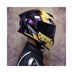 DOT Approved Safety Motorcycle Helmets Full Face Dual Lens Racing Helmet - L, 20