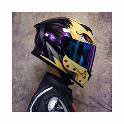 DOT Approved Safety Motorcycle Helmets Full Face Dual Lens Racing Helmet - M, 18