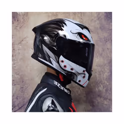 DOT Approved Safety Motorcycle Helmets Full Face Dual Lens Racing Helmet - L, 23