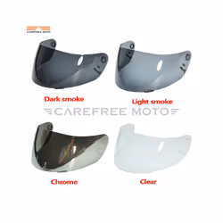 8 Colors Iridium Gold Motorcycle Helmet Visor Lens Full Face Shield Case - S, Chrome