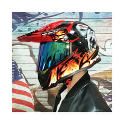 Motocross helmet capacete racing motorcycle helmet DOT appproved dirt - S, 3