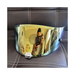 Motorcycle Helmet Anti-UV PC Visor Lens Model Face Helmet Visor Lens case - gold