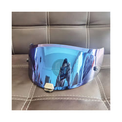Motorcycle Helmet Anti-UV PC Visor Lens Model Face Helmet Visor Lens case - blue