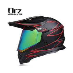 New off-road motorcycle helmet men and women motocross helmet full face - M, c1