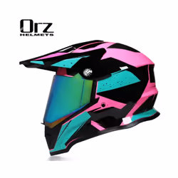 New off-road motorcycle helmet men and women motocross helmet full face - M, c2