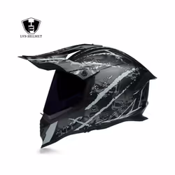 New off-road motorcycle helmet men and women motocross helmet full face - M, b6