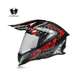 New off-road motorcycle helmet men and women motocross helmet full face - L, b7
