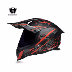 New off-road motorcycle helmet men and women motocross helmet full face - L, b9