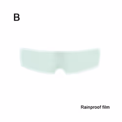 Helmet Clear Anti-Fog Patch Film Universal Lens Film For Motorcycle Visor - Rainproof 2
