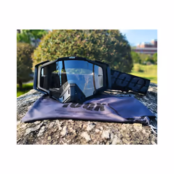 Professional Motocross Goggles Cycling Eyewear Outdoor Glasses Off Road - black clear