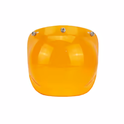 3-snap Retro Motorcycle Helmet Bubble Shield Lens Vintage Motorcycle Helmet - 15