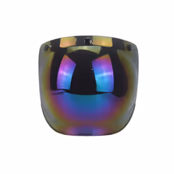 3-snap Retro Motorcycle Helmet Bubble Shield Lens Vintage Motorcycle Helmet - 12