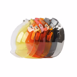 3-snap Retro Motorcycle Helmet Bubble Shield Lens Vintage Motorcycle Helmet - 8