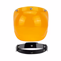 3-snap Retro Motorcycle Helmet Bubble Shield Lens Vintage Motorcycle Helmet - 4