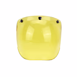 Retro 3 Snap Windshield Motorcycle Helmet Lens 3/4 Open Face Helmet Bubble - 19