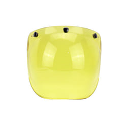 Retro 3 Snap Windshield Motorcycle Helmet Lens 3/4 Open Face Helmet Bubble - 19