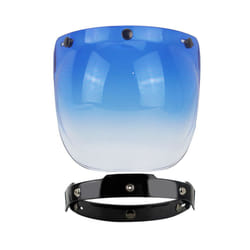 Retro 3 Snap Windshield Motorcycle Helmet Lens 3/4 Open Face Helmet Bubble - 9