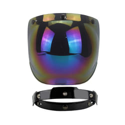 Retro 3 Snap Windshield Motorcycle Helmet Lens 3/4 Open Face Helmet Bubble - 1