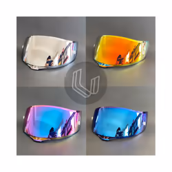 New K3SV K5 K1 Helmet Visor Motorcycle Full Face Helmet Visor Lens For - Clear Revo Red