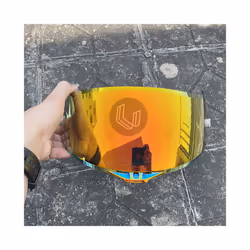 New K3SV K5 K1 Helmet Visor Motorcycle Full Face Helmet Visor Lens For - Clear Revo Red