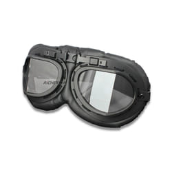 Steampunk Motorcycle Goggles Windproof Dustproof Scooter Helmet Goggles - Transparent Lenses