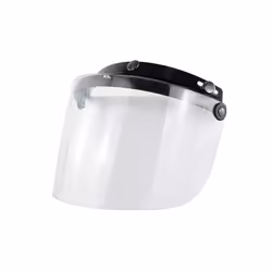 2023 New Open Face Helmet Visor Motorcycle Helmet Bubble Visor Lens Bubble - Transparency