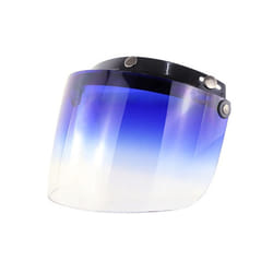 2023 New Open Face Helmet Visor Motorcycle Helmet Bubble Visor Lens Bubble - Blue