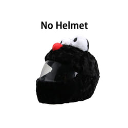 Plush Cover for Motorcycle Helmet Accessories Full Helmet Case Motorcycle - L, Black Ses