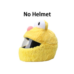 Plush Cover for Motorcycle Helmet Accessories Full Helmet Case Motorcycle - L, Yellow-Ses