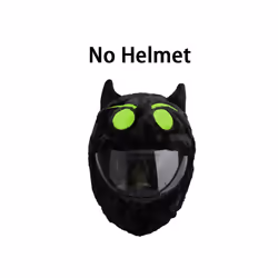 Plush Cover for Motorcycle Helmet Accessories Full Helmet Case Motorcycle - L, Black-green demon