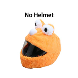 Plush Cover for Motorcycle Helmet Accessories Full Helmet Case Motorcycle - L, Orange Ses