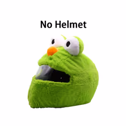 Plush Cover for Motorcycle Helmet Accessories Full Helmet Case Motorcycle - L, Green Ses