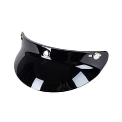 3/4 Open Face Helmet Visor Protector 3-Snap Helmet for Peak Lens Motorcycle - Bright black