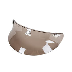 3/4 Open Face Helmet Visor Protector 3-Snap Helmet for Peak Lens Motorcycle - Transparent tea