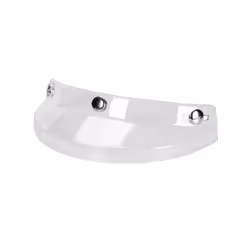 3/4 Open Face Helmet Visor Protector 3-Snap Helmet for Peak Lens Motorcycle - Transparent