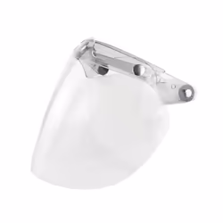 Motorcycle Helmet Bubble Visor 3-Snap Design Open Face Helmet Visor with - E