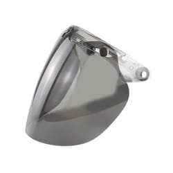 Motorcycle Helmet Bubble Visor 3-Snap Design Open Face Helmet Visor with - C