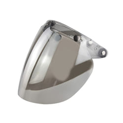 Motorcycle Helmet Bubble Visor 3-Snap Design Open Face Helmet Visor with - B