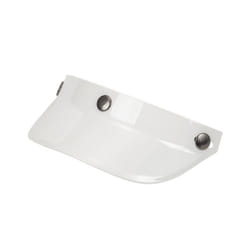 D7YA 3-Snap Helmet Peak Lens Sun Shade Shield Wear Resistant for 3/4 Motorcycle - White