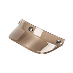D7YA 3-Snap Helmet Peak Lens Sun Shade Shield Wear Resistant for 3/4 Motorcycle - tea