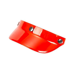 D7YA 3-Snap Helmet Peak Lens Sun Shade Shield Wear Resistant for 3/4 Motorcycle - red