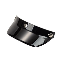 D7YA 3-Snap Helmet Peak Lens Sun Shade Shield Wear Resistant for 3/4 Motorcycle - black
