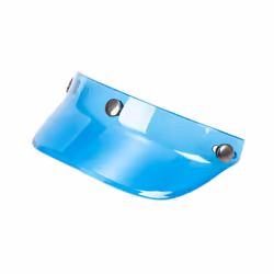 D7YA 3-Snap Helmet Peak Lens Sun Shade Shield Wear Resistant for 3/4 Motorcycle - blue