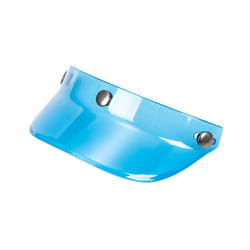 D7YA 3-Snap Helmet Peak Lens Sun Shade Shield Wear Resistant for 3/4 Motorcycle - blue