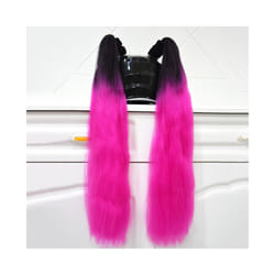 ) 2pcs/pair New Motorcycle Helmet Braids Wig Loose Wig Braid Motorbike Helmet - B7(No helmet