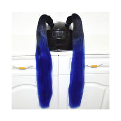 ) 2pcs/pair New Motorcycle Helmet Braids Wig Loose Wig Braid Motorbike Helmet - B21(No helmet