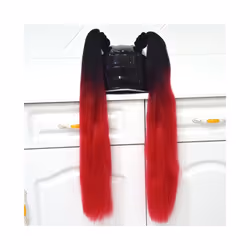 ) 2pcs/pair New Motorcycle Helmet Braids Wig Loose Wig Braid Motorbike Helmet - B1(No helmet