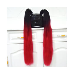 ) 2pcs/pair New Motorcycle Helmet Braids Wig Loose Wig Braid Motorbike Helmet - B1(No helmet